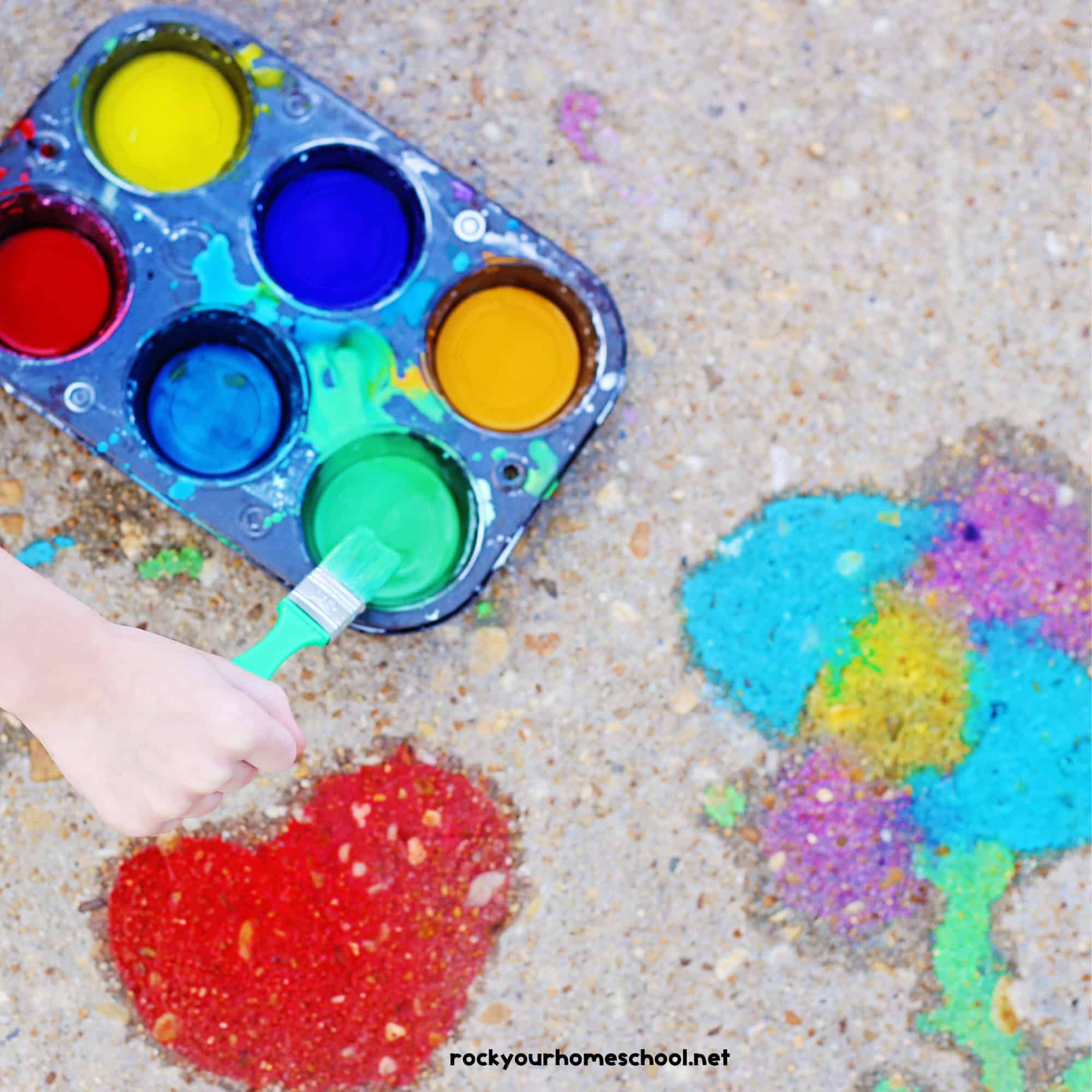 DIY Sidewalk Chalk Paint by Rock Your Homeschool