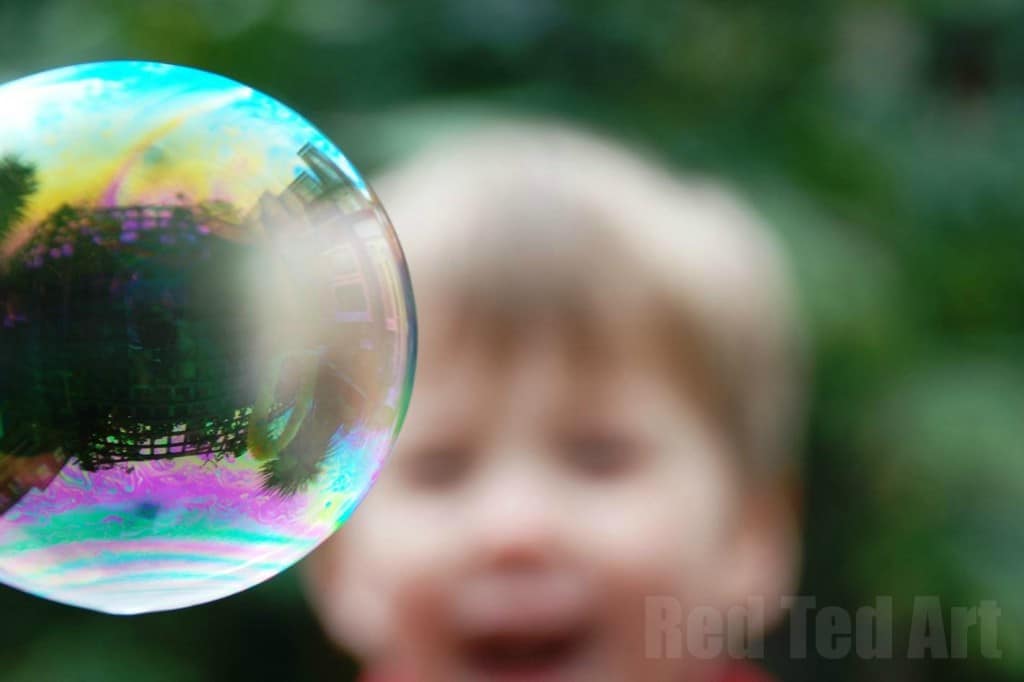 Giant Bubble Recipe by Red Ted Art