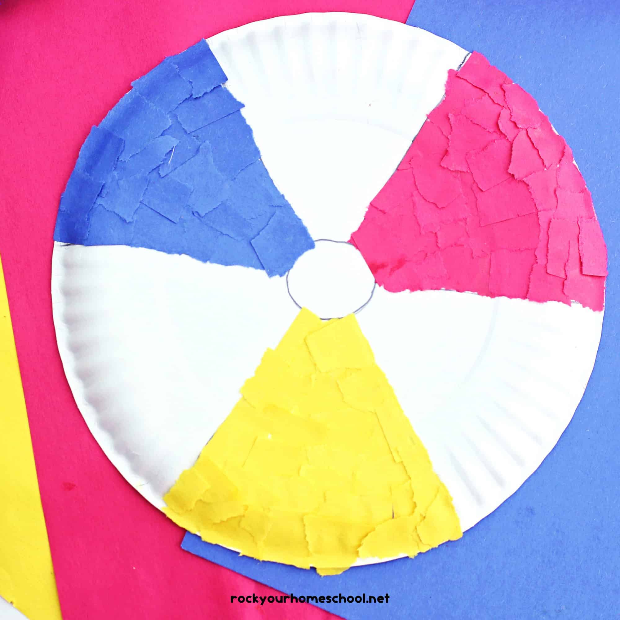 Paper Plate Beach Ball by Rock Your Homeschool
