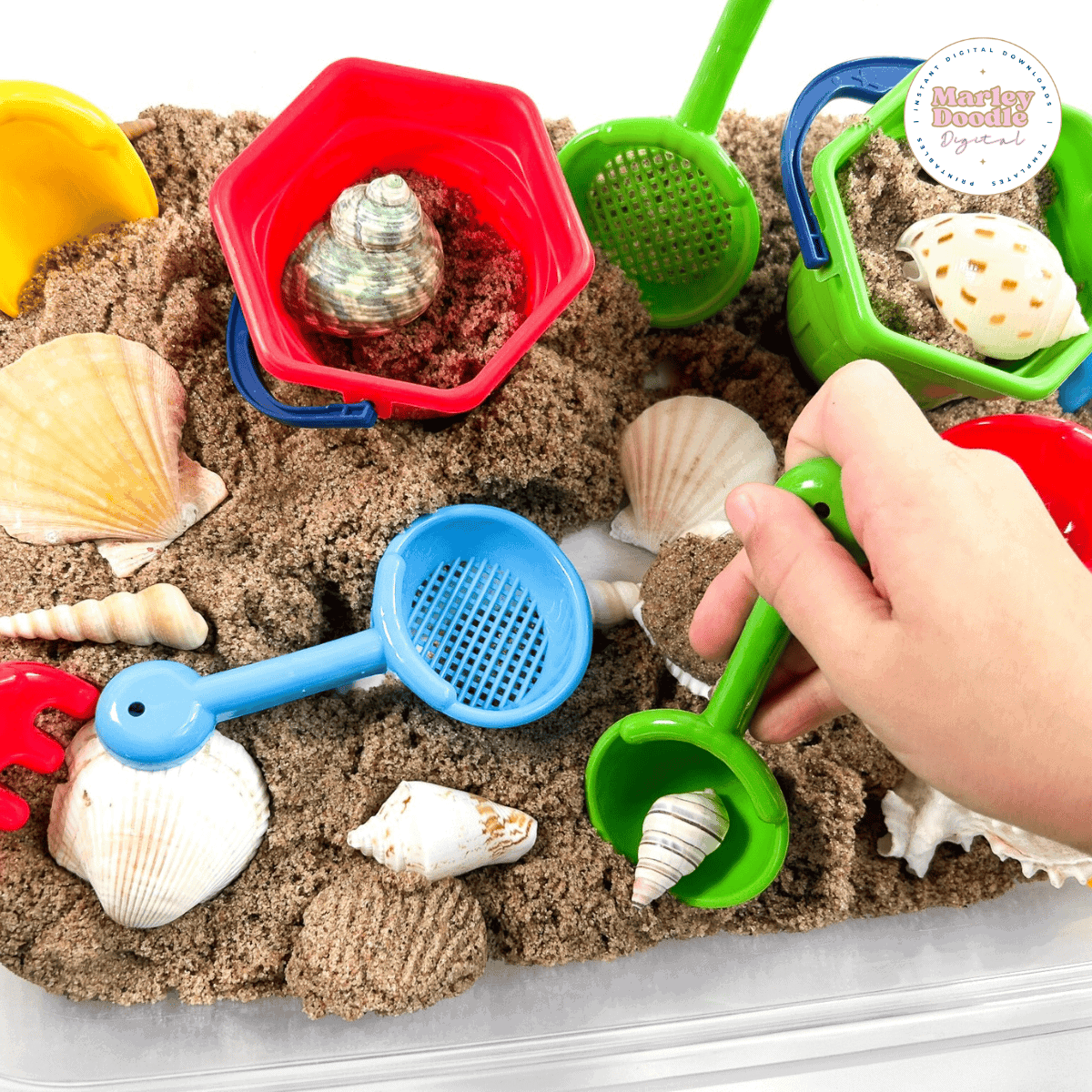 Easy DIY Beach Sensory Bin for Kids