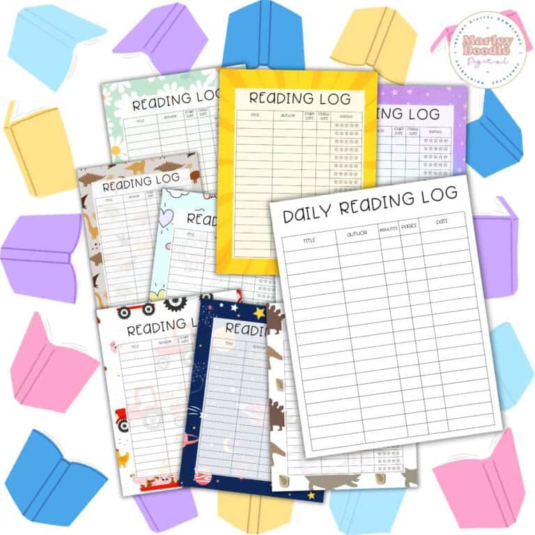 10 Free Printable Reading Logs for Kids