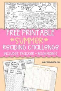 Free Summer Reading Challenge for Kids (with Reading Log & Coloring ...