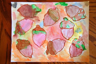 Acorn Art by I Heart Crafty Things