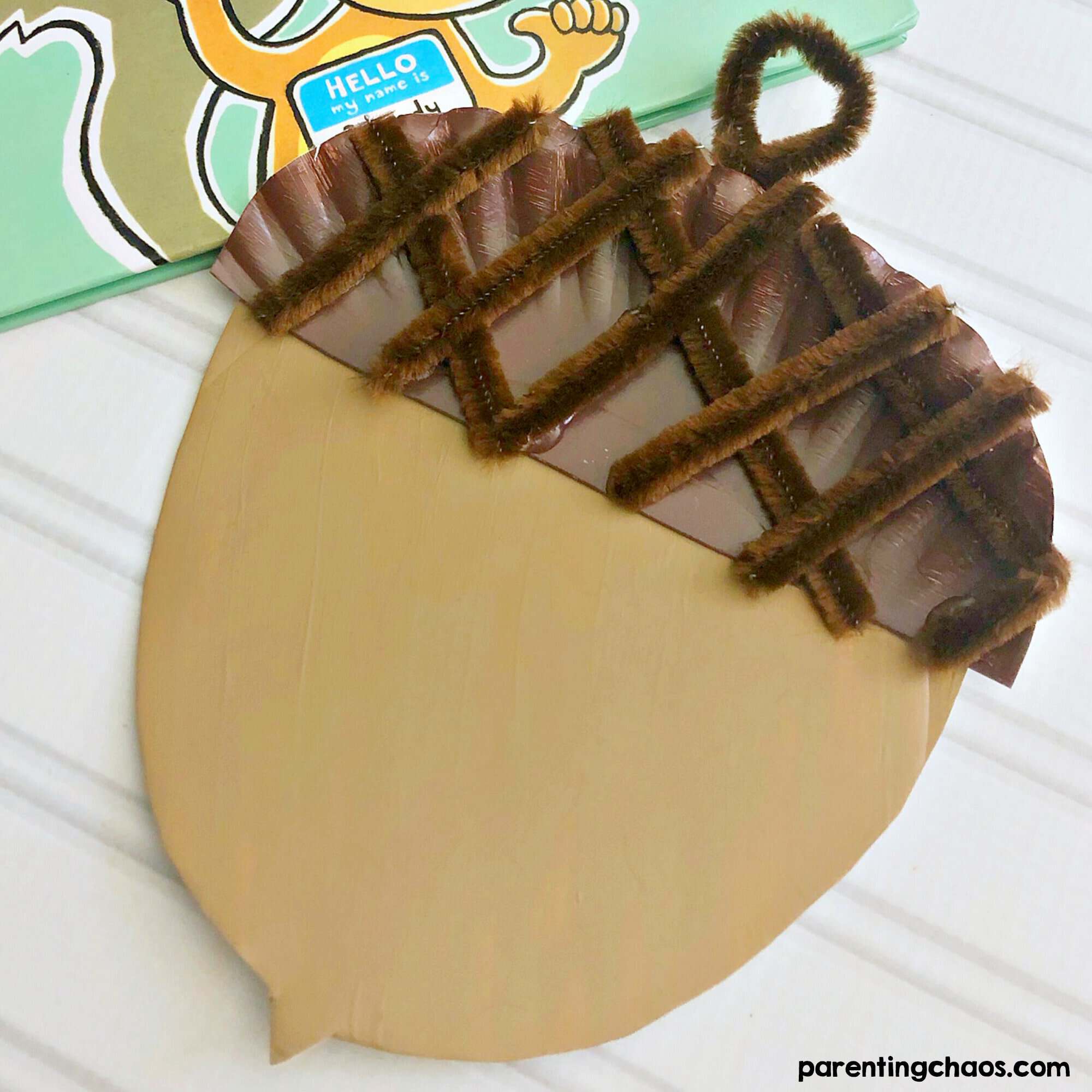 Paper Plate Acorn Craft by A Little Pinch of Perfect