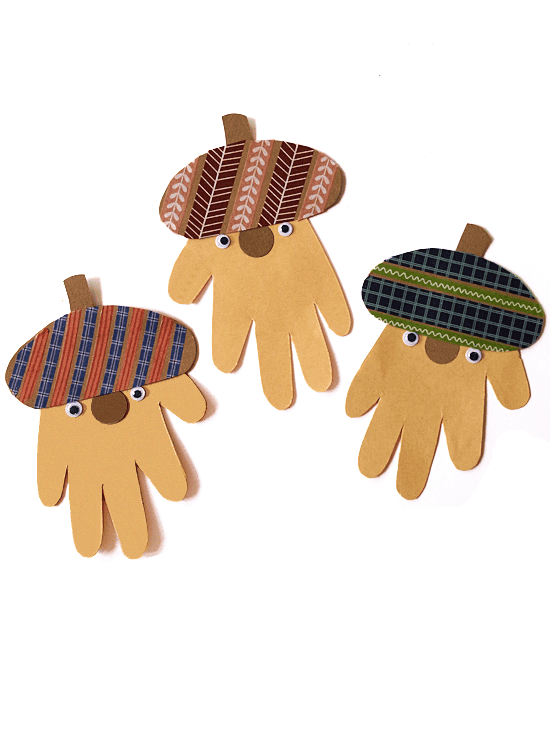Handprint Gnome Acorn Craft by Our Kid Things