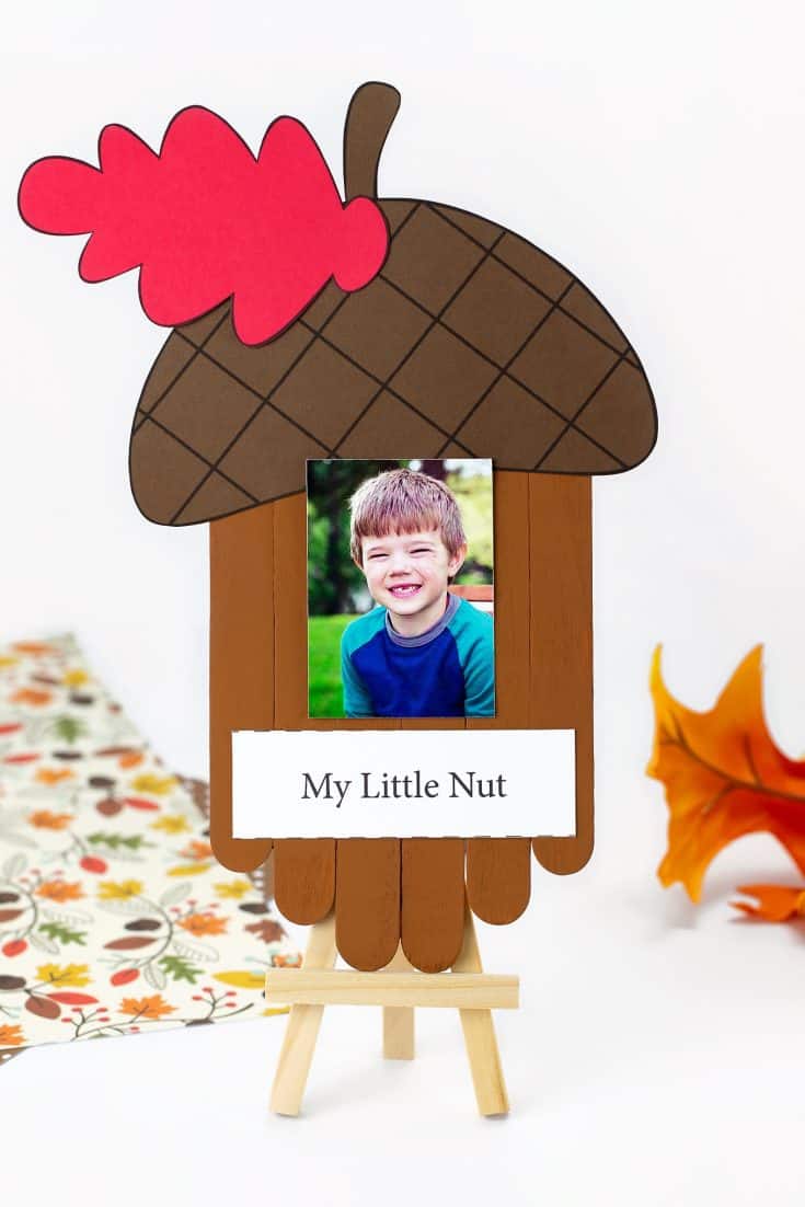 Popsicle Stick Acorn Craft by Fireflies & Mud Pies