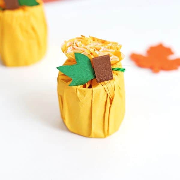 Toilet Paper Roll Pumpkin Craft by Kidz Craft Corner