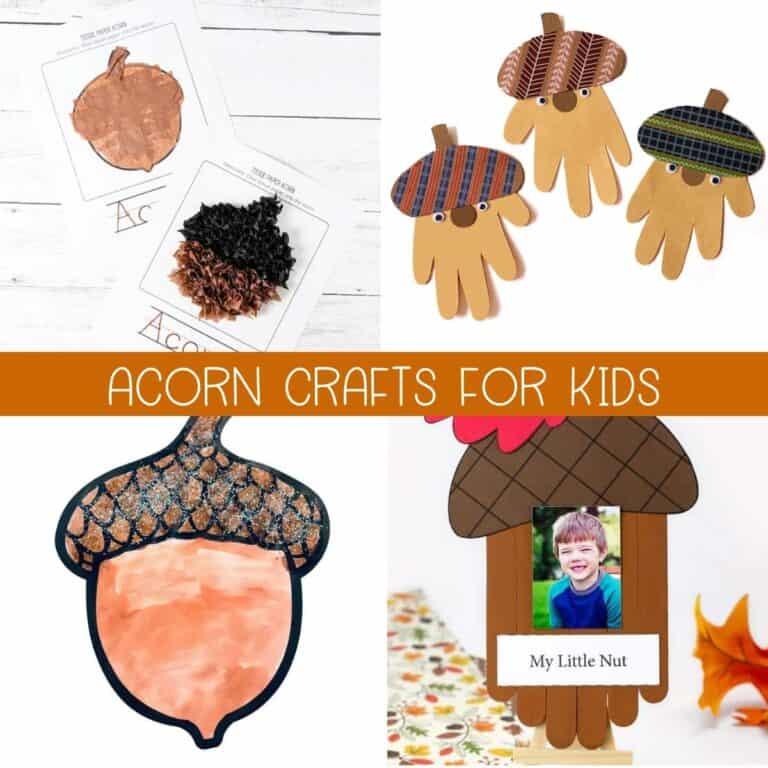 18+ *Easy* Acorn Crafts for Kids to Make This Fall