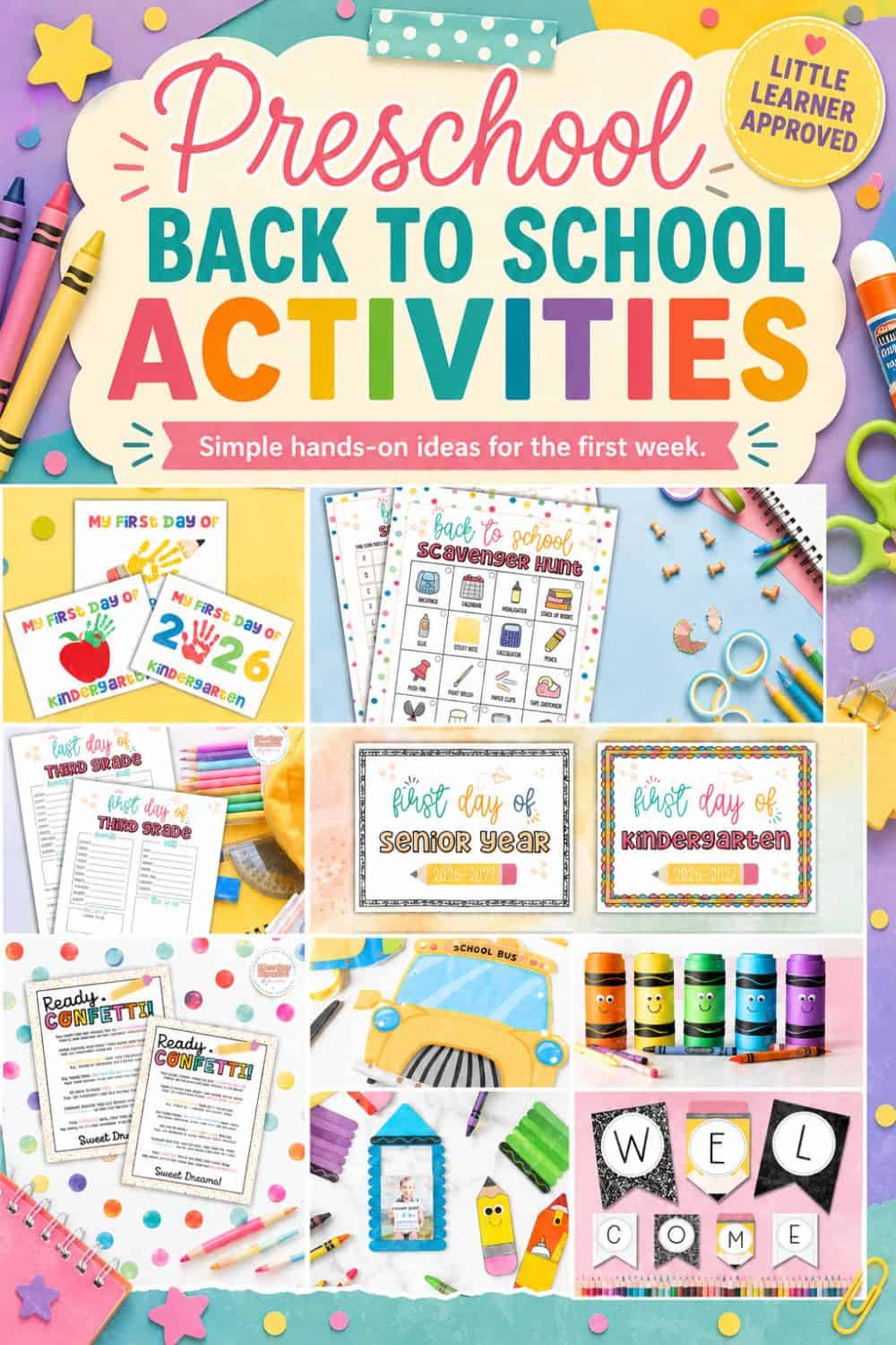 21 Back To School Activities For Kids Toddlers Preschool 21 Back To School Activities For Kids Toddlers Preschool