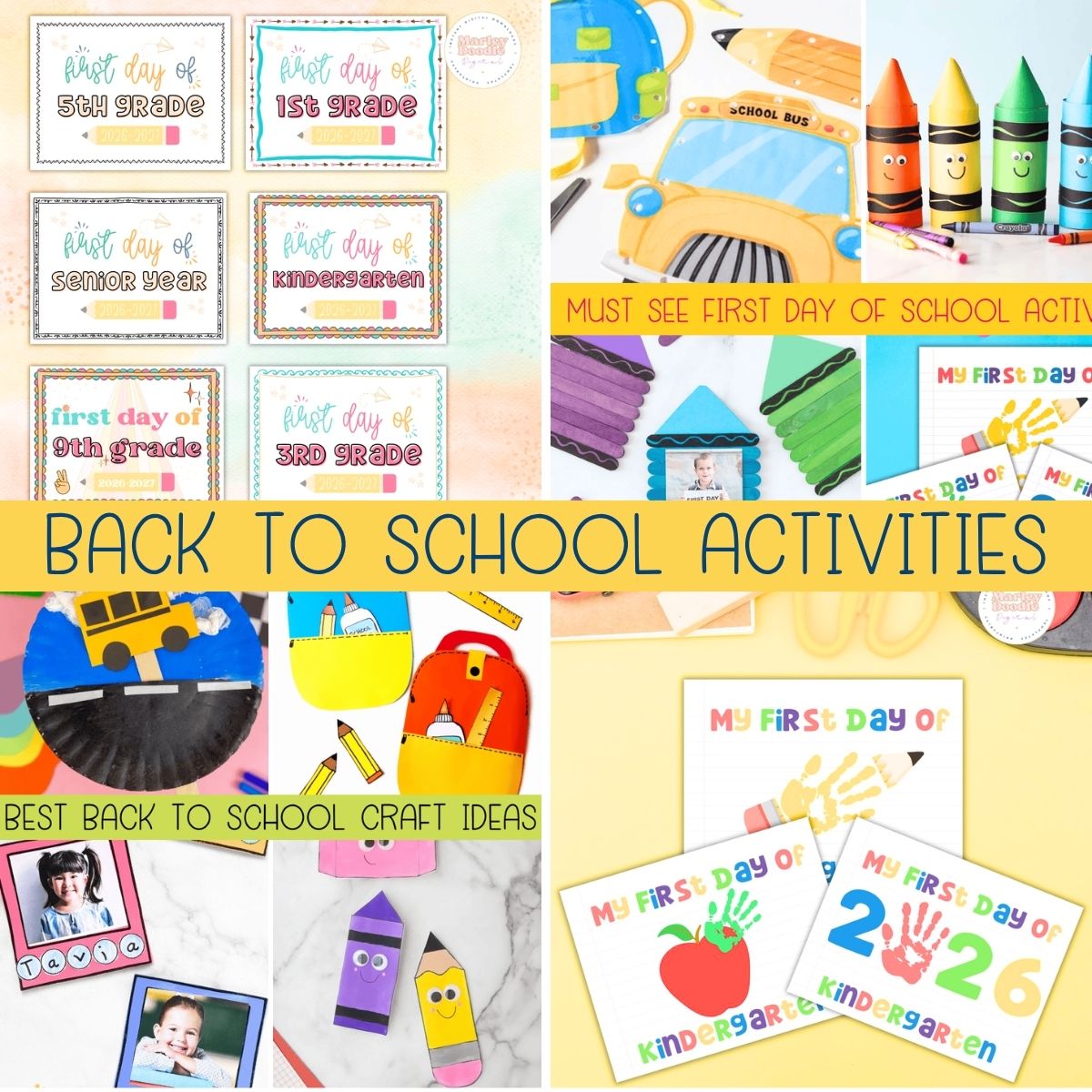 21+ Back to School Activities for Kids, Toddlers & Preschool