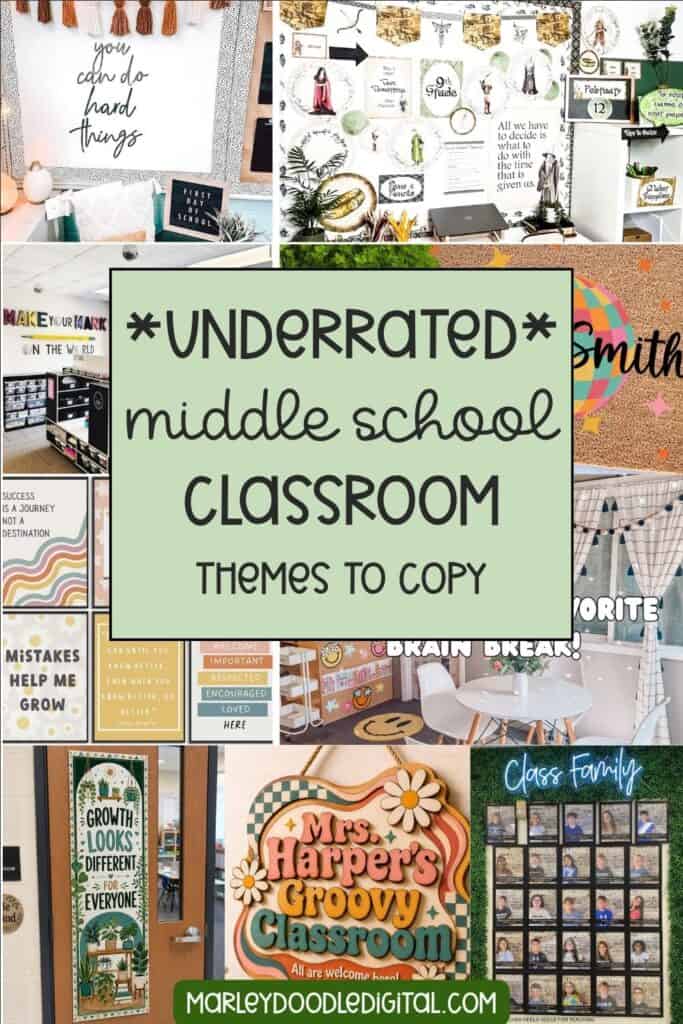 Creative middle school classroom themes for engaging learning environments.