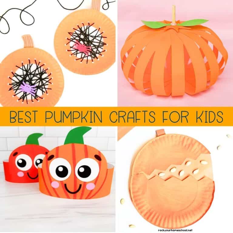 19+ *Easy* Pumpkin Crafts for Kids (Simple Fall Ideas for Preschoolers & Up)