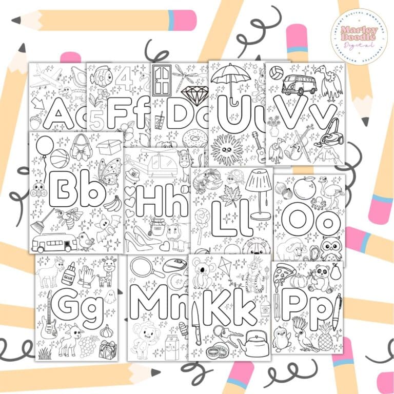 26 Free Printable Alphabet Coloring Pages for Kids (A to Z)