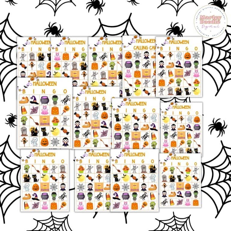 Free Printable Halloween Bingo (25 Unique Cards!)