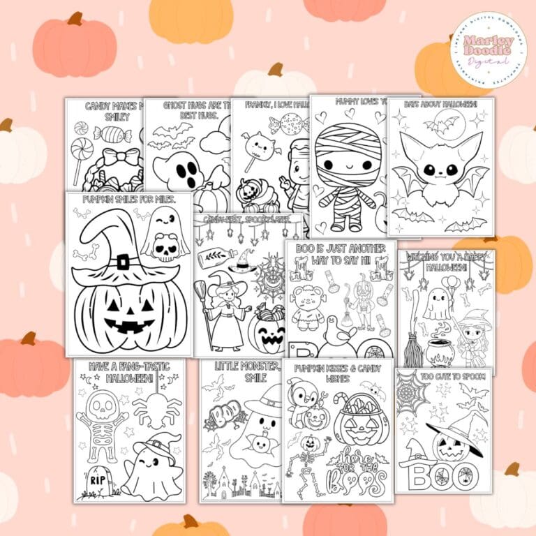 Halloween Coloring Pages Free Printables: 15 Cute Spooky Pages to Print Now!