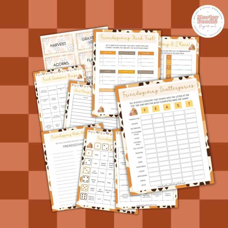 Friendsgiving Pary Games (Free Printable)