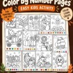 10+ Thanksgiving Color by Number Worksheets (Free Printables) - 11