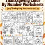 10+ Thanksgiving Color by Number Worksheets (Free Printables) - 7