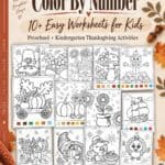 10+ Thanksgiving Color by Number Worksheets (Free Printables) - Other Tips