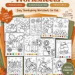 10+ Thanksgiving Color by Number Worksheets (Free Printables) - Printing Tips